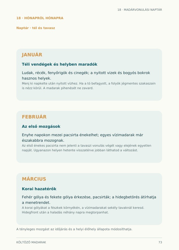 Költöző madarak Magyarországon – A madárvonulás titkai | e-book - Image 4